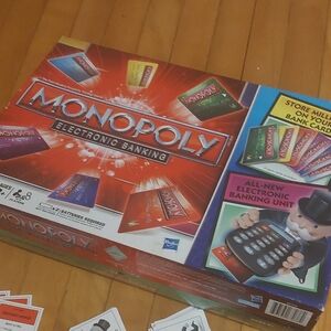 Monopoly Electronic Banking Boardgame EUC Complete